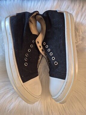 Mens Rick Owens Ramones Dark Shadow Low Sneakers Size 9